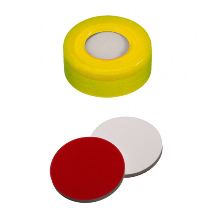 CAPSULE A SERTIR PE DUR JAUNE 1 TROU DN11 SILICONE/PTFE X100