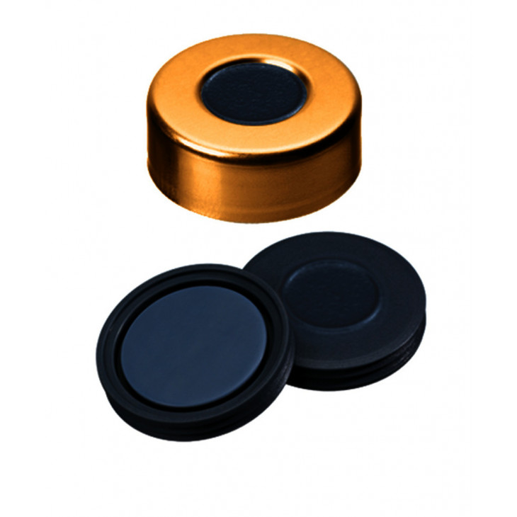 CAPSULE A SERTIR PHARMAFIX ALU 1 TROU DN20 BUTYLE/PTFE- X100