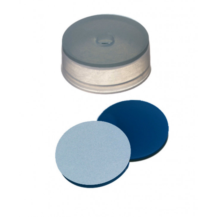 CAPUCHON EN PE TRANSPARENT 1 TROU DN20 SILICONE/PTFE - X100