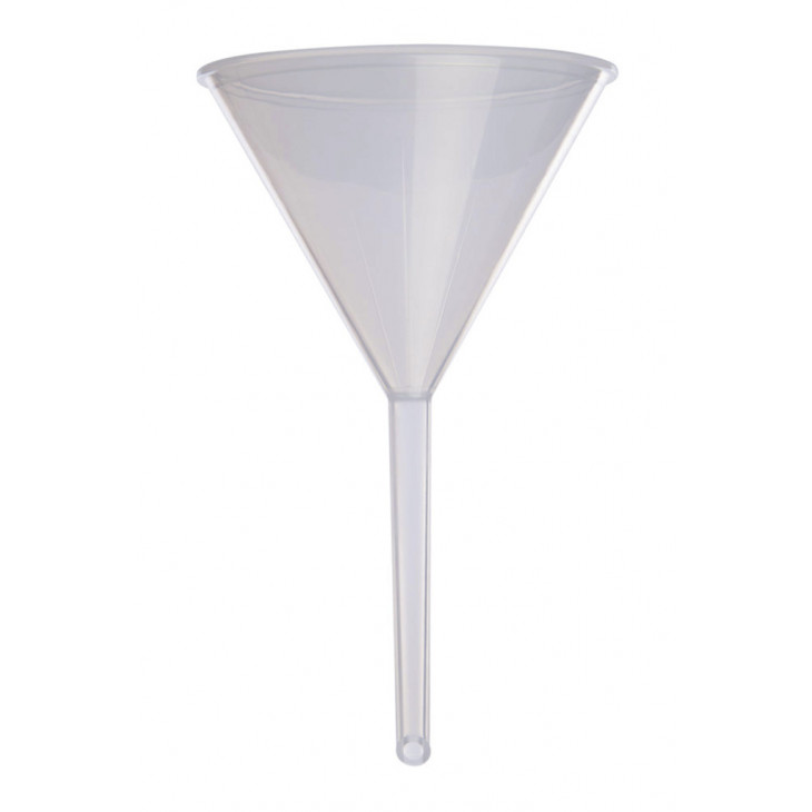 ENTONNOIR A TIGE COURTE PP TRANSPARENT DIAM.75MM - X6