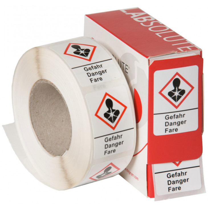 ETIQUETTE DE SECURITE GHS 3 DANGER OXYDANT - X500