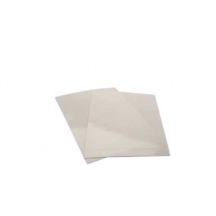 FEUILLE ADHESIVE EN PP POUR PCR 130X80MM - X100