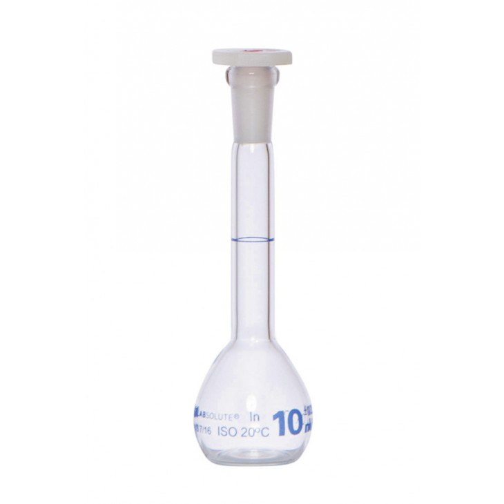 FIOLE JAUGEE VERRE CLAIR CL.A BOUCHON EN PE CN7/16 10ML