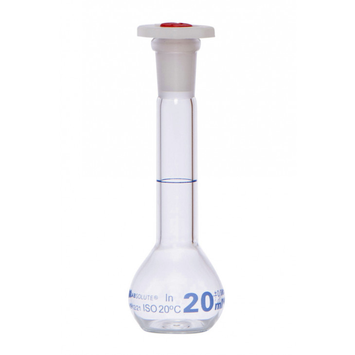 FIOLE JAUGEE VERRE CLAIR CL.A BOUCHON EN PE CN12/21 20ML