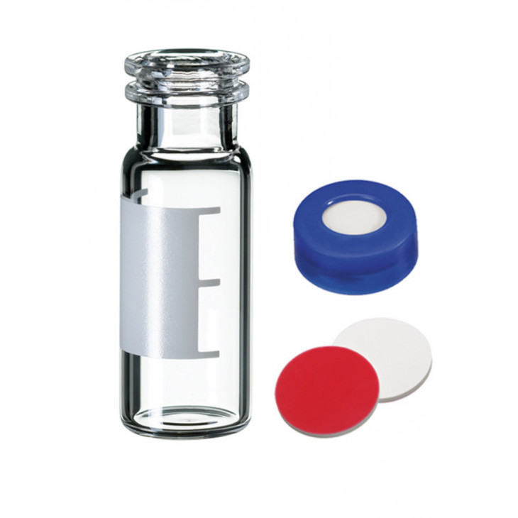 FLACON A SERTIR CLAIR DN11 + CAPSULE PP DUR 1,5ML - X100