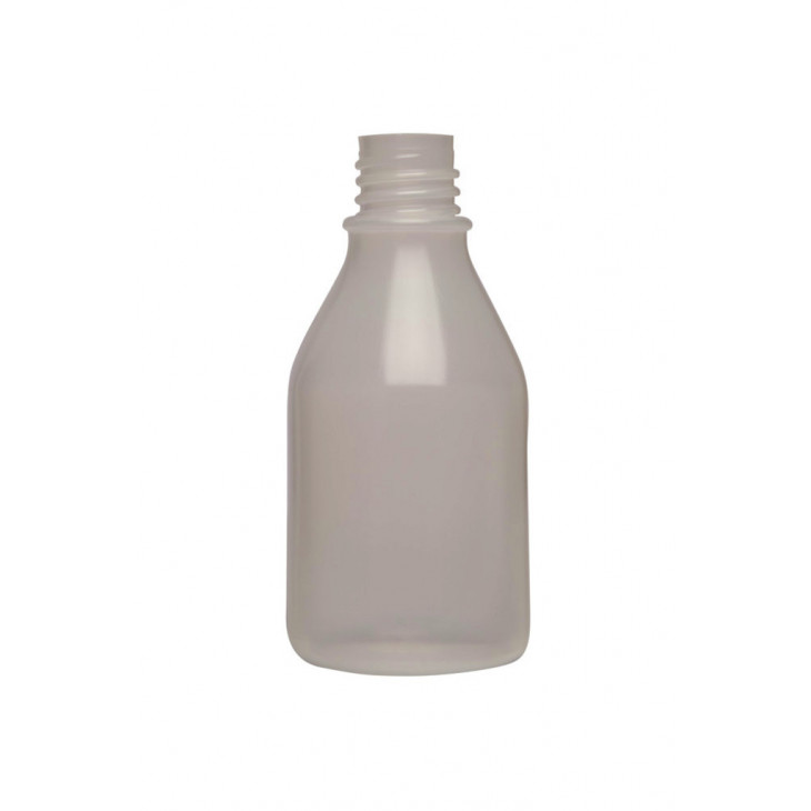 FLACON ROND COL ETROIT PEBD CLAIR GL18 50ML