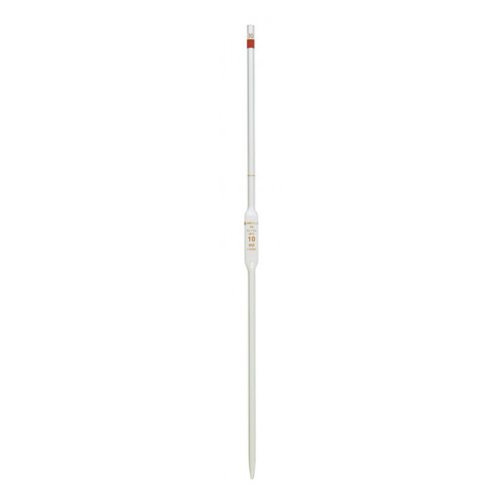 PIPETTE JAUGEE VERRE GRAD.BRUN 1 TRAIT CL.AS 1ML - X6