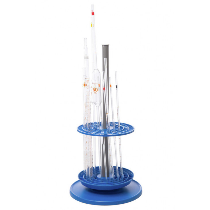 SUPPORT EN PP POUR 94 PIPETTES EN VERRE