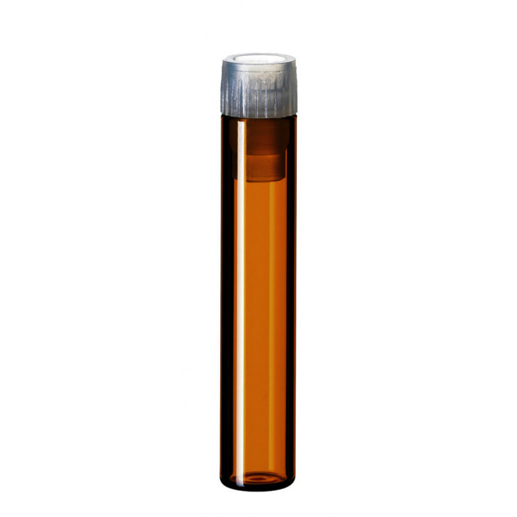 VIAL SHELL BRUN 1ML AVEC BOUCHON PE - PACK DE 100