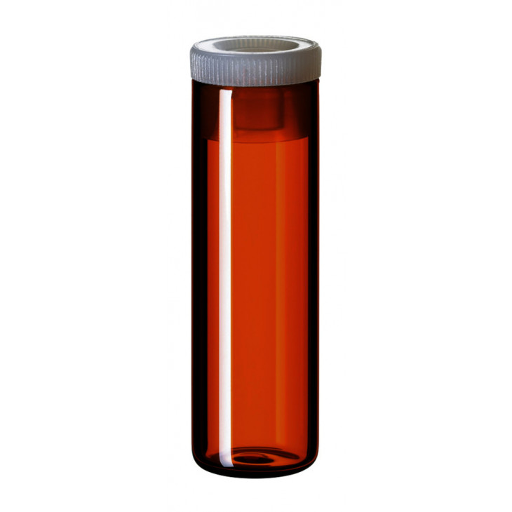 VIAL SHELL BRUN 4ML AVEC BOUCHON PE - PACK DE 100