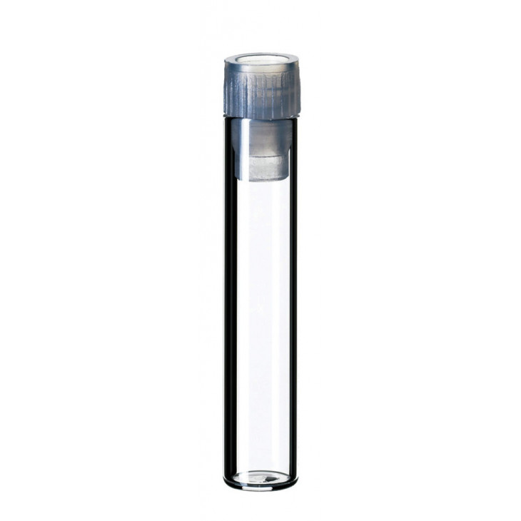 VIAL SHELL CLAIR 1ML AVEC BARRIERE + BOUCHON PE - X100