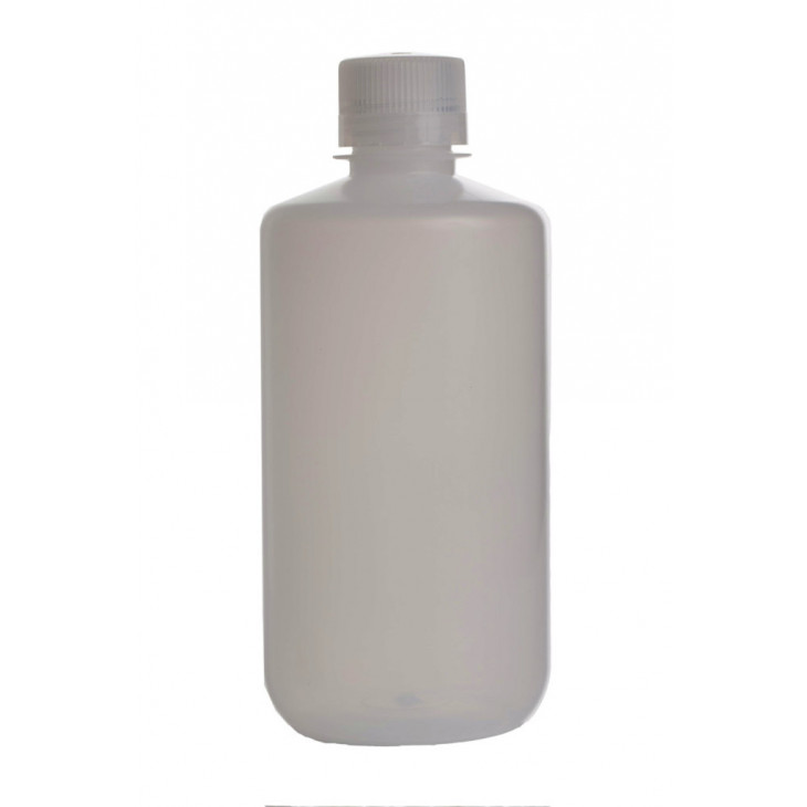 FLACON PLASTIQUE ROND COL ETROIT LDPE CLAIR 1000ML - X6