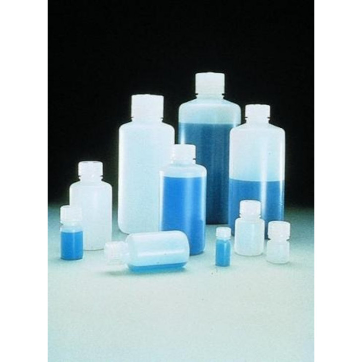 FLACON NALGENE ROND COL ETROIT HDPE CLAIR 500ML -X12