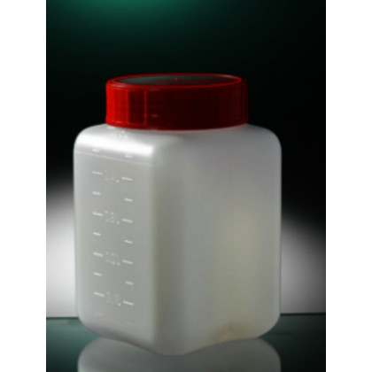 POTS CARRES LO STERILES 500 ML BOUCHE SIMPLE F. ROUGE -C.175