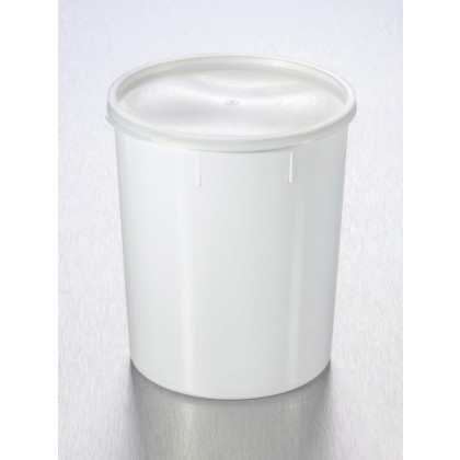 POTS CONIQUES L.O. PROPRES PP BLANC BOUCHES 1000ML-CARTON120