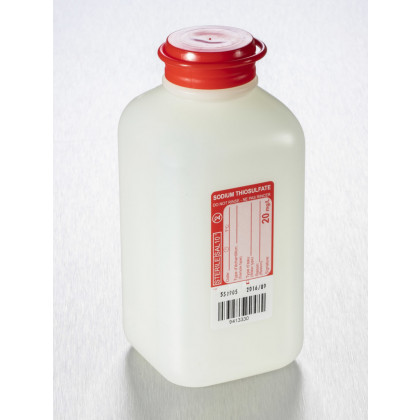 FLACON PRELEVEMENT+SODIUM THIO PE IRRADIE CARRE DF 500ML X100