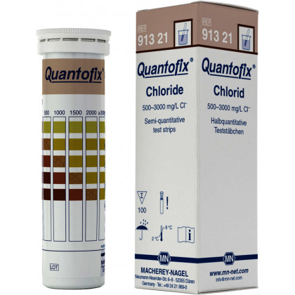 QUANTOFIX CHLORURE >3000MG/L BANDELETTES 91321 - 100 TESTS