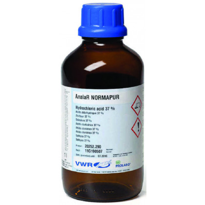 ACIDE CHLORHYDRIQUE 37% ANALAR NORMAPUR PROLABO 20252335-2,5L
