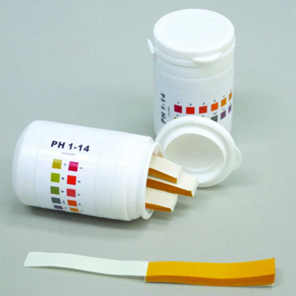Bandelette indicatrice de pH avec quatre indicateurs - Labbox France
