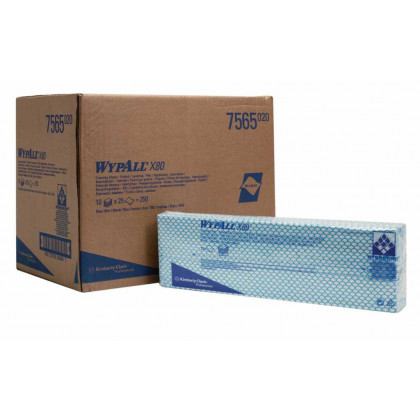 LAVETTES WYPALL BLEUES ULTRA- RESISTANTES 35X42CM - 10X 25