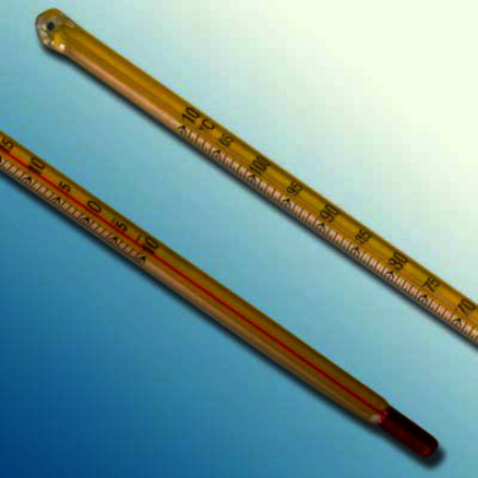 THERMOMETRE A ALCOOL -10/+60'C -0,5'C L.305MM + CERTIFICAT