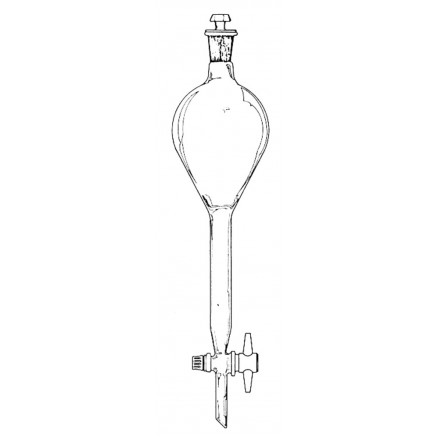 AMPOULE A DECANTER SPHERIQUE ROBINET TEFLON-125ML
