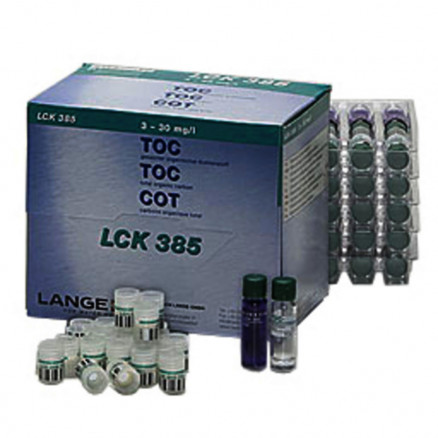 TEST CUVE TOC 3-30MG/L LCK385 - PACK 25