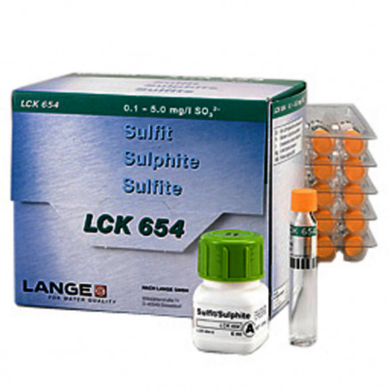 TEST EN CUVE SULFITE 0,1-5MG/L LCK654 - PACK 25