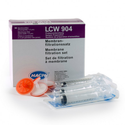 KIT DE FILTRATION A MEMBRANE HACH LCW904 - 50 PIECES