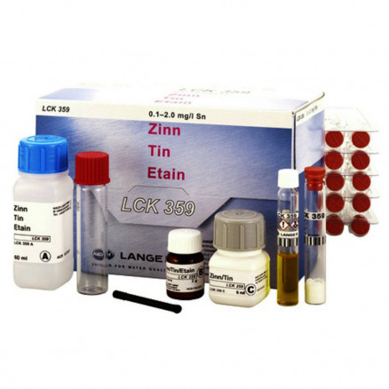 TEST CUVE ETAIN 0.1-2MG/L HACH LCK359 - PACK DE 25