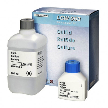 KIT REACTIF SULFURE 0.1-2MG/L HACH LCW053 - PACK DE 40