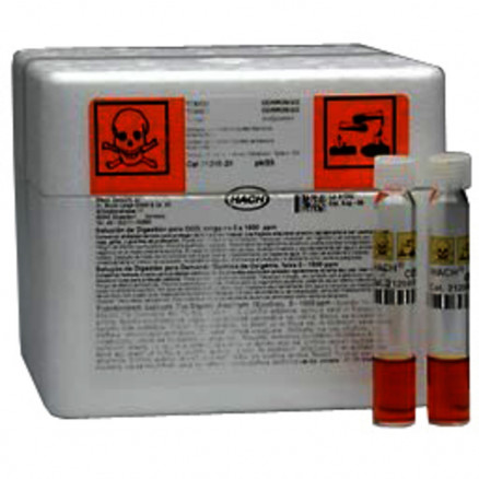 TUBES DCO 0,7-40MG/L D.16MM HACH 2415851 - PACK 25