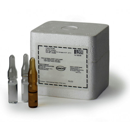 SOLUTION STANDARD NITROGENE AMMONIAQUE 50MG/L - 20X2ML