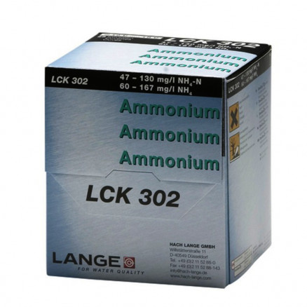 TEST EN CUVE AMMONIUM 47-130 MG/L LCK302 - PACK DE 25