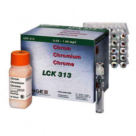 TEST EN CUVE CHROME(III ET VI) 0,03-1MG/L LCK313 - PACK DE 25