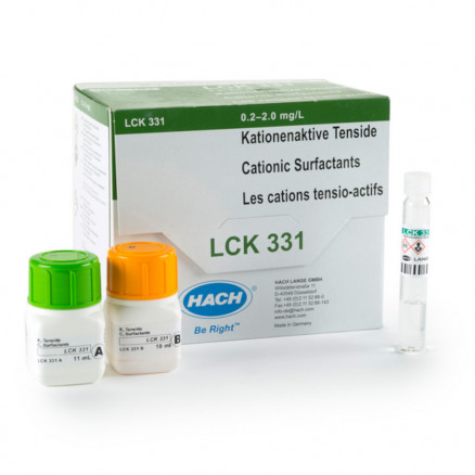TEST EN CUVE SURFACTIFS CATIO- NIQUES 0,2-2MG/L LCK331 - P.25