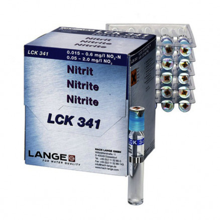 TEST EN CUVE NITRITE 0.015-0.6 MG/L LCK341 - PACK DE 25