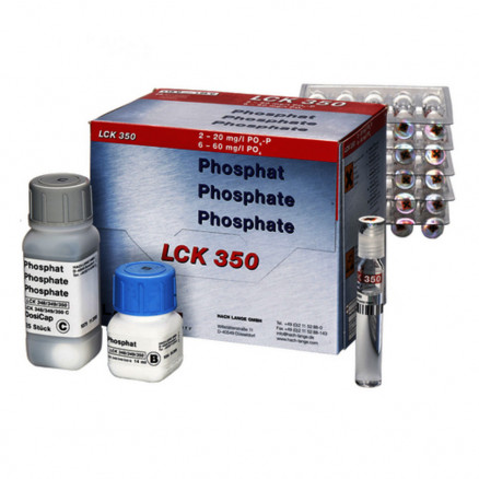 TEST PHOSPHATE (O+T) 2-20MG/L HACH LCK350 - PACK 25
