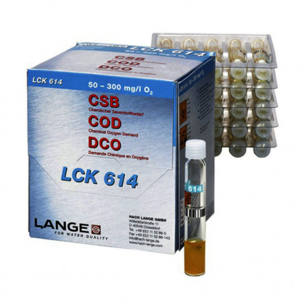TEST EN CUVE DCO 50-300 MG/L LCK614 - PACK DE 25