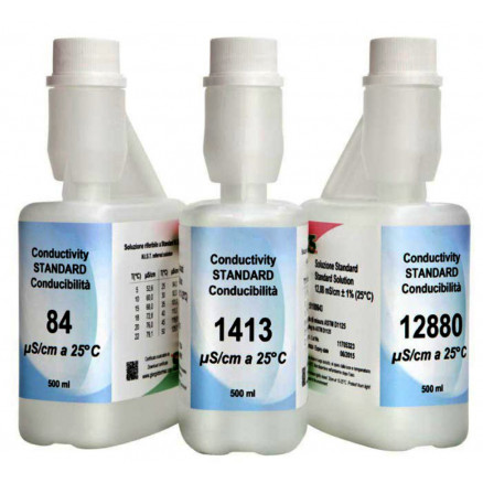 SOLUTION ETALON COND 84US/CM HUMEAU CERTIFIEE NIST - 500ML