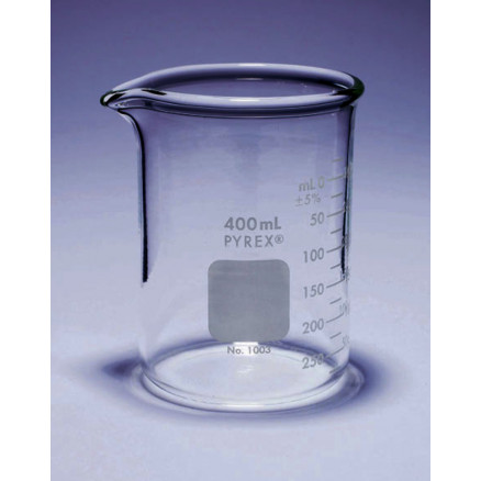 BECHER A BEC FORME BASSE PYREX 4L USAGE INTENSIF - Laboratoire