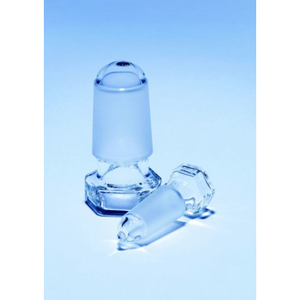 BOUCHON CREUX EN VERRE TETE HEXAG CN14/23 POINTE PAR 10
