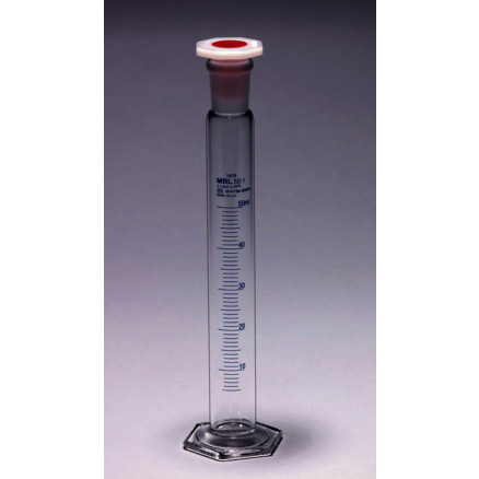 EPROUVETTE MBL GRADUEE 100ML AVEC BOUCHON PE - PACK DE 2