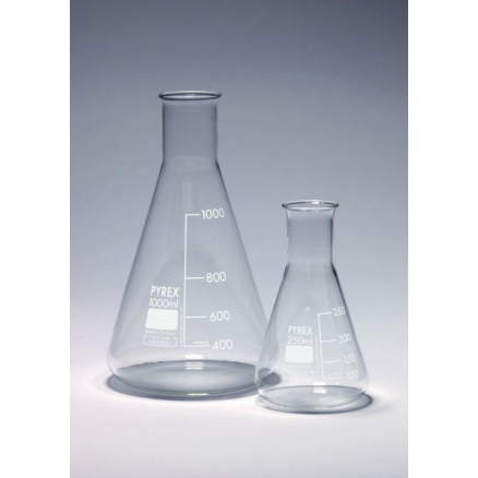 FIOLE CONIQUE COL ETROIT PYREX 10ML-X10