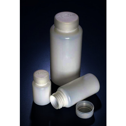 FLACON ROND COL LARGE PEHD BOUCHON PP 1L AZLON-X5