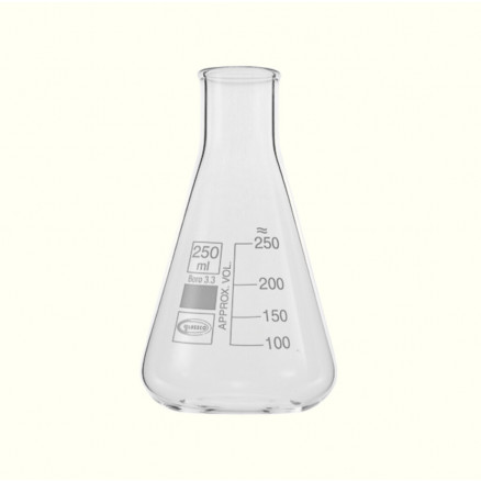 FIOLE ERLENMEYER EN VERRE COL ETROIT GRADUE 3000ML