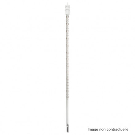 THERMOMETRE -10 +150'C L220MM A MERCURE-MAXIMA SANS INDEX