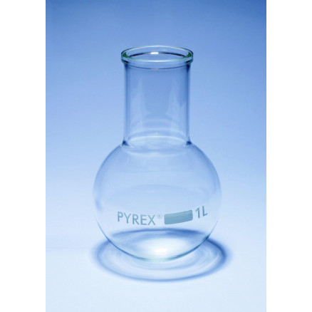 BALLON FOND ROND COL LARGE PYREX 100ML - PACK DE 30