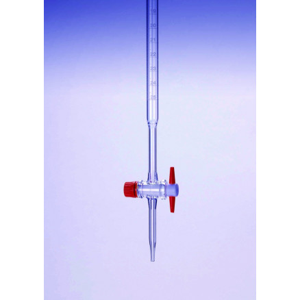 BURETTE PYREX VERRE CLASSE B CLE PTFE 25ML