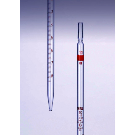 PIPETTE GRADUEE MBL VERRE TYPE 3 CLASSE B 1ML-PAR 5